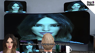 Stepsis Gets Fingered by My Sexbot - Sexbot Animated Porn Gameplay