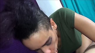 Young mulatto with a bubble butt fucked at home