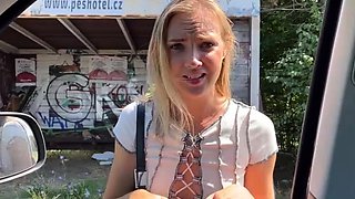 Blonde teen Kiara Knight hot POV blowjob and fucking on cam
