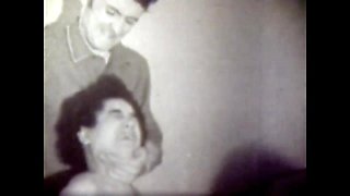 American Vintage Rough Sex for a Brunette Hard Fucked by Two Bad Guys