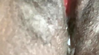 Spreading My Black Pussy Rubbing My Clit