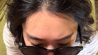 Hot Chinese Tinder date gets on her knees & Sucks BWC for huge facial