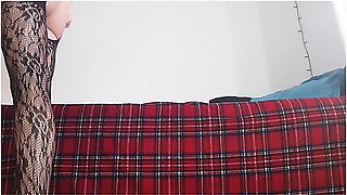 Mila Lewis - Try On - Ass And Crotchless Sexy Black Lingerie