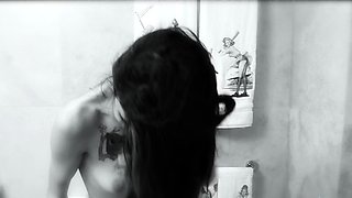 SMALL TIT BRUNETTE TATTOOED TEEN GIRLFRIEND CAUGHT IN SHOWER