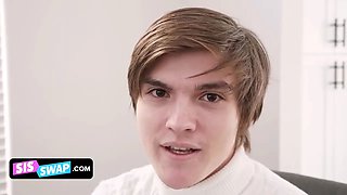 Sister in law swap - wild teenage females cannot join the virginity club before experiencing their stepbros\u2019 rods