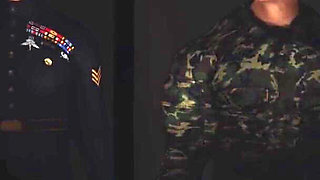 Secrets of Area 51. Sci-fi male android plays with a hot girl in the lab