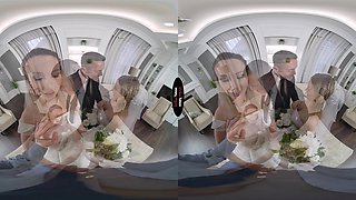 Lily Blossom, Karina King VR Porn: Here Cum The Brides - VirtualTaboo