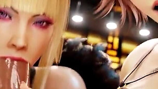 Fat Ass Cammy Gets Her Pussy Piledrived by a Hard Cock & Creampied, Slutty Ass Tekken Deepthroating Session