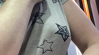 Pussy N Pubes Play in Transport Makes My Fingers Smell Amazing!