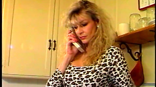 Blonde in love...kitchen sex