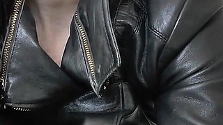 Training the Cock Cage Slave, Leather Bondage Set, Lady Victoria Valente