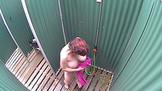 Mature Busty Woman in Shower