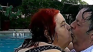 Nurse Vicki and Handsome Harry Are Having Fun Kissing in the Pool!