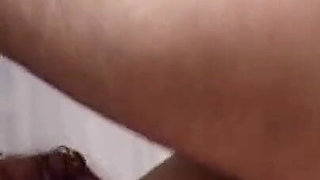 Big ass pigtail brunette sprayed in her mouth after sex