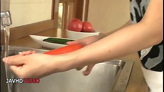 Passionate JAV Star Manami Komukai Rides Big Phallus Intensely Topmount Style
