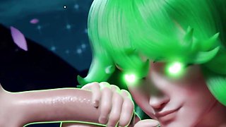 Riding on Public bench -Tatsumaki - 3D - 4K