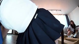 Amateur asian Lily masturbates her sexy body