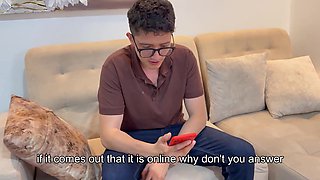 Buxom Curvy Latina MILF Entices Her Daughter's Shy Nerdy BF Into Wild Sex & Takes Away His Virginity