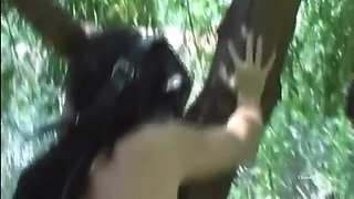 Submissive girls kept on a leash are ass banged with no mercy