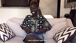 Gorgeous Black Fuck Doll Gagged POV Messy Facial