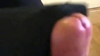 Footjob in Horny