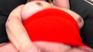 Grandma Teases Pussy While Rubbing