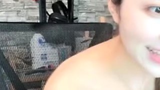 Amateur asian teen licks ass and sucks cock