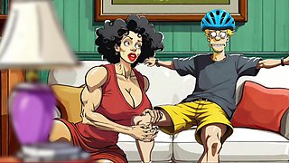 Sexy Housewife Fucks with a Stranger While Her Husband Is at Work / Toon / Cartoon / Animation