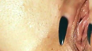 Mature with Long Nails and Pierced Pussy Masturbates and Makes Herself with Dildo and Vibrator