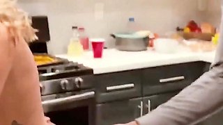Busty Blonde Trophy Slutwife Creampied by 3 BBC Basketball Players