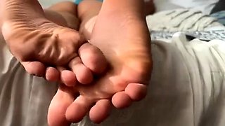 Maitresse Madelines solo foot fetish POV