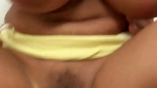 Big natural tits Latina stepmom seduce to fuck her hairy pussy