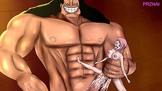 Logan X Rebecca,doflamingo X Violet,nami (one Piece)