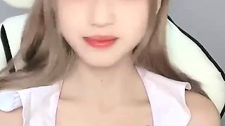 Close up funny cock jerking