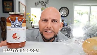 (Caitlin Bell's) paramour preps a romantic dinner in which his cock is the main dish his jizz the dessert - reality kings