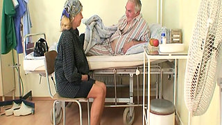 Horny Nurse Fucking Her Old Patient