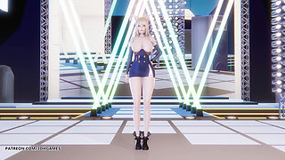 [mmd] T-ara - so Crazy Ahri Sexy Striptease League of Legends Uncensored Hentai