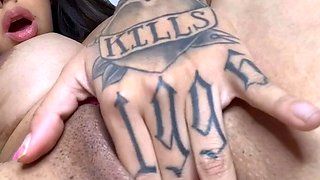 Chubby Brunette Big Boobs Dildo Masturbation