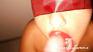 Deepthroat with Cumshot on Face and Lips