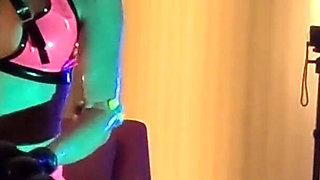 Glow Fisting 3 Extreme Massive Dildo Pegging Adelina Noir Pegging Fistdude with a Massive Dildo