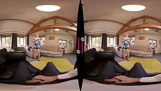 Taking Stepdaddy's Dick; Stepdaughter Stepdad Seduction Big Tit Blonde Trouble Punishment Blowjob