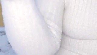 Indian Girlfriend Left Smoking Cigarettes