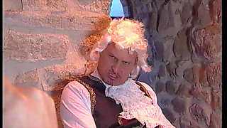 The MILF Gets Fucked in the Ass by the Marquis While Giving Her Husband a Blowjob