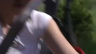 Teen babe fucked in the open field