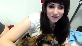 Close up teen pussy gaping action