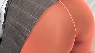 Controlled by a Busty Black Boobed Amateur in Orange Leggings