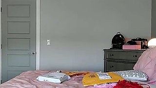 Solo masturbation of a beautiful amateur blonde