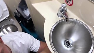 Rough And Hard Fucking And Cum In Mouth With Stepfather During Vacation At Sea - Sex On The Train, Shower, At Sea