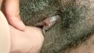 Stimulating My Clit Riding Big Dildo