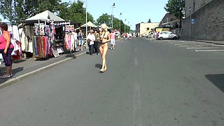 Big ass amateur blonde fucking POV in public